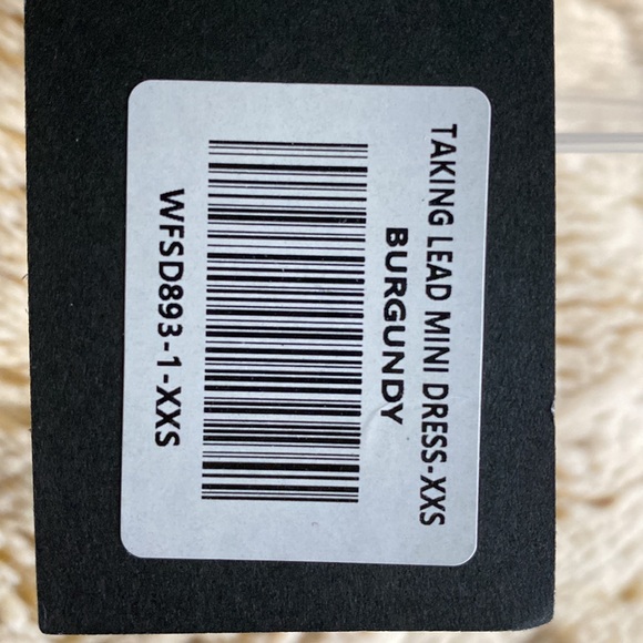 Burgundy and pink mini dress - Picture 5 of 11